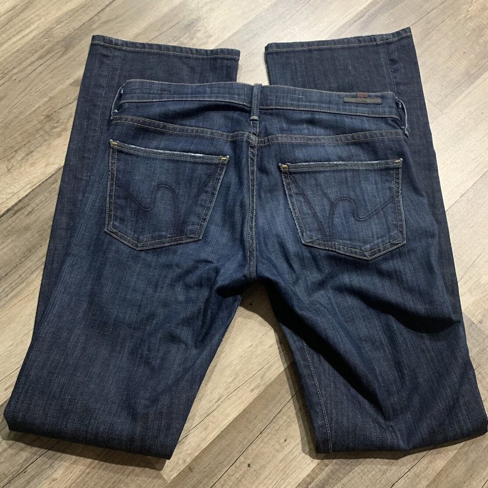 Citizen's Of Humanity Jeans Women's Blue Dita Petite Bootcut Leg Size 26 Dark